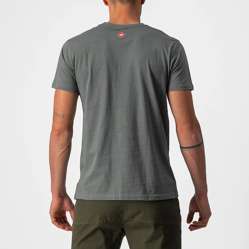 T-Shirt Castelli Ventaglio - Grigio