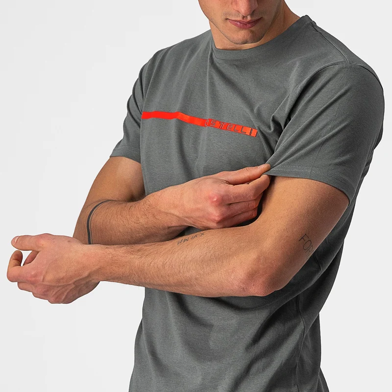 T-Shirt Castelli Ventaglio - Grigio