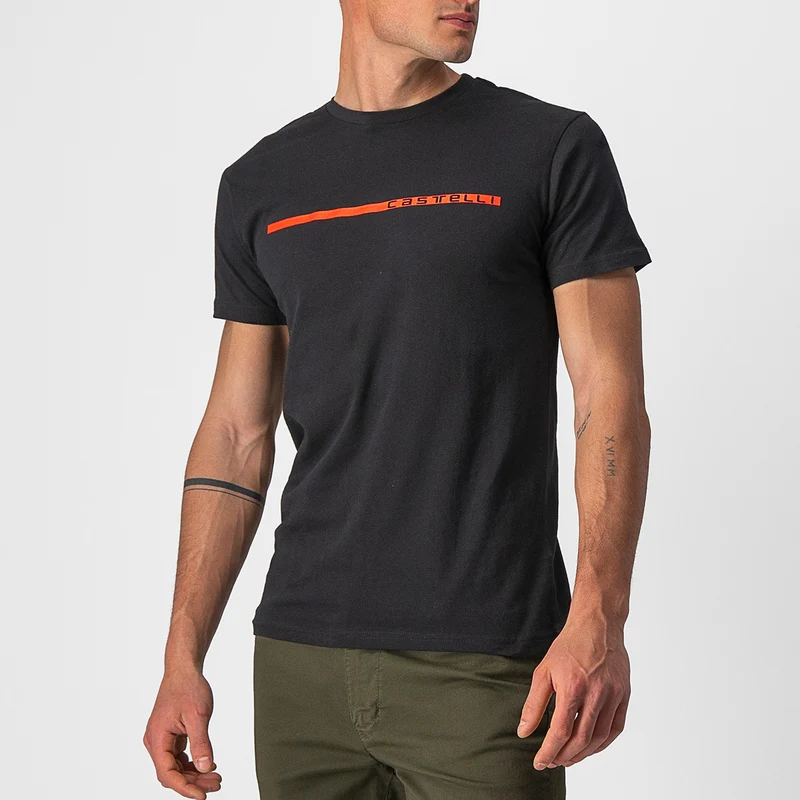 T-Shirt Castelli Ventaglio - Nero