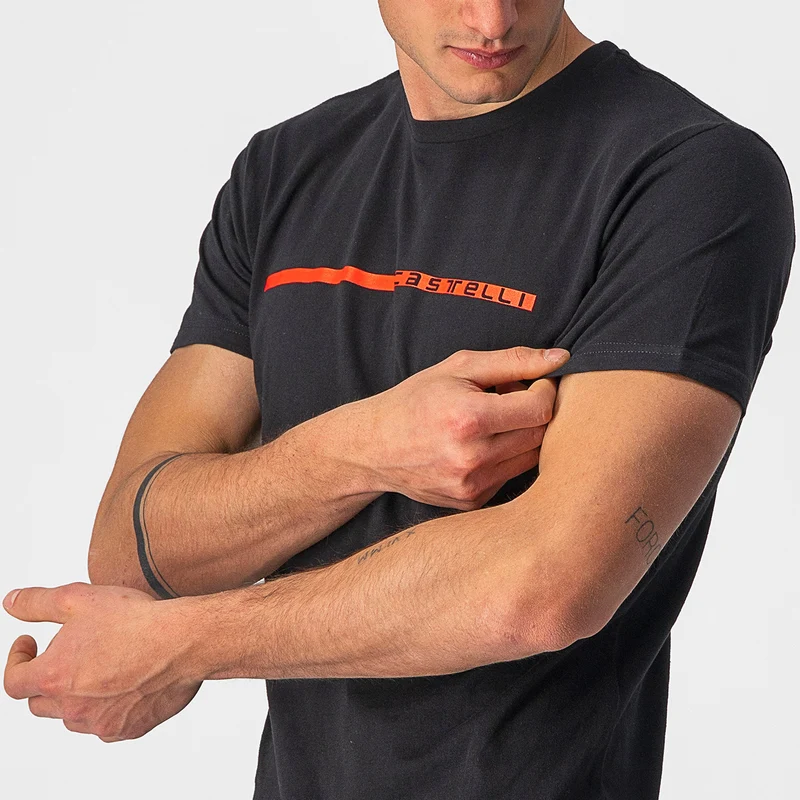 T-Shirt Castelli Ventaglio - Nero
