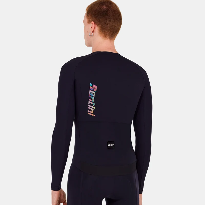 Maglia maniche lunghe Santini Unico - Nero