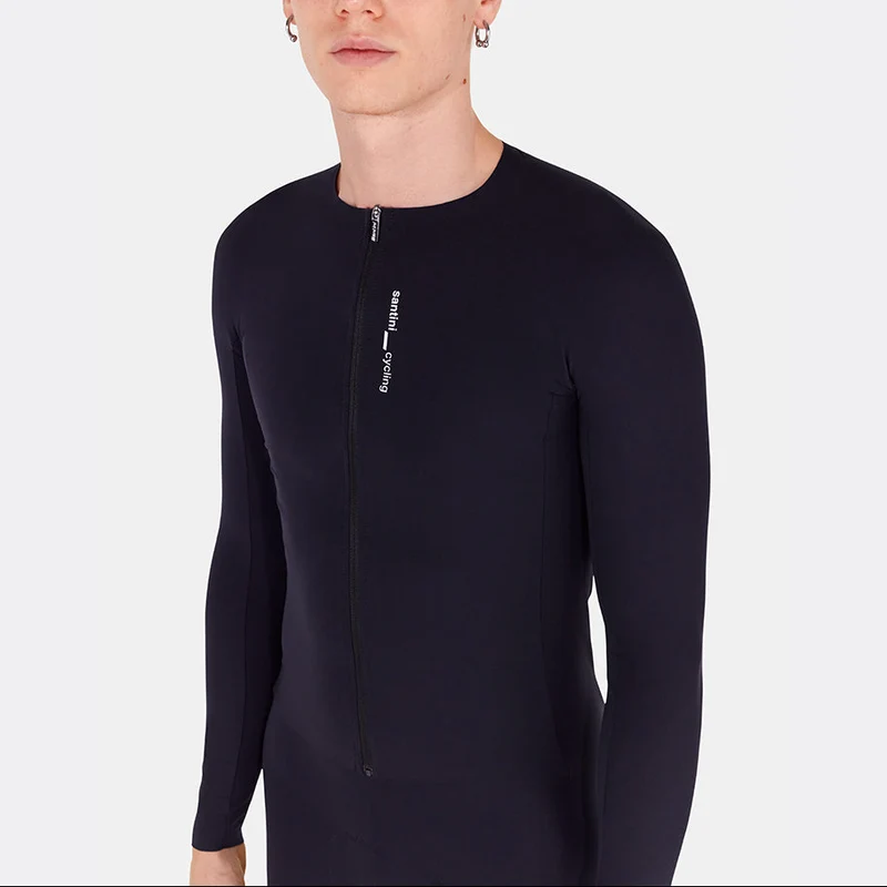Maglia maniche lunghe Santini Unico - Nero