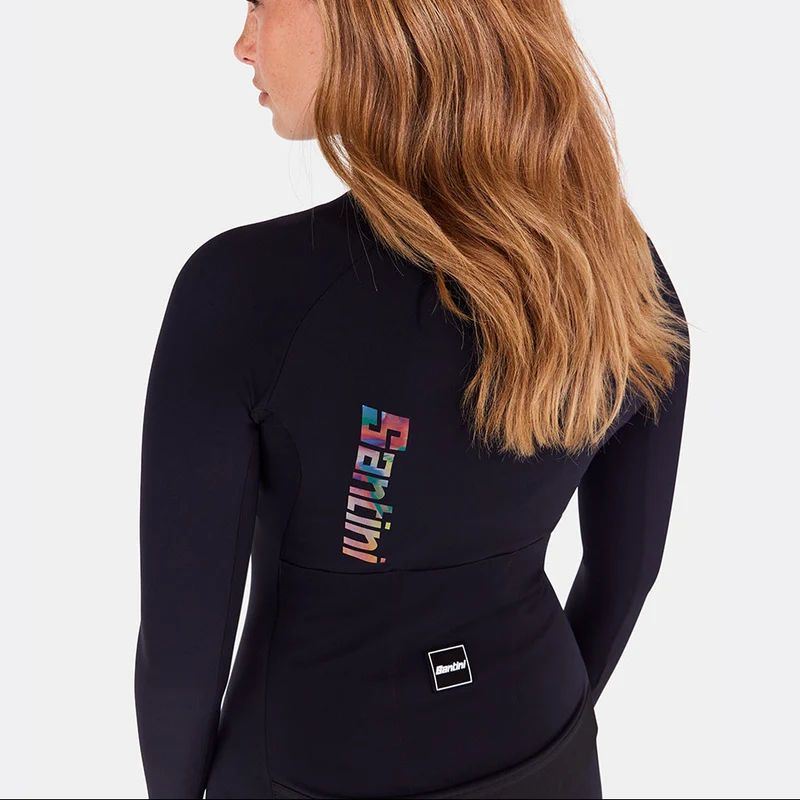 Maglia maniche lunghe Santini Unico - Nero
