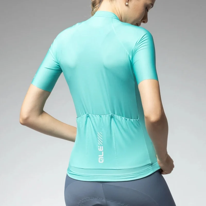 Maglia donna Ale Pragma Color Block - Verde acqua