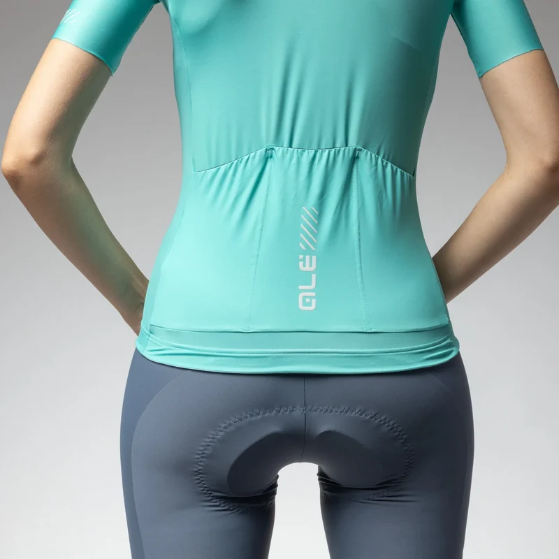 Maglia donna Ale Pragma Color Block - Verde acqua