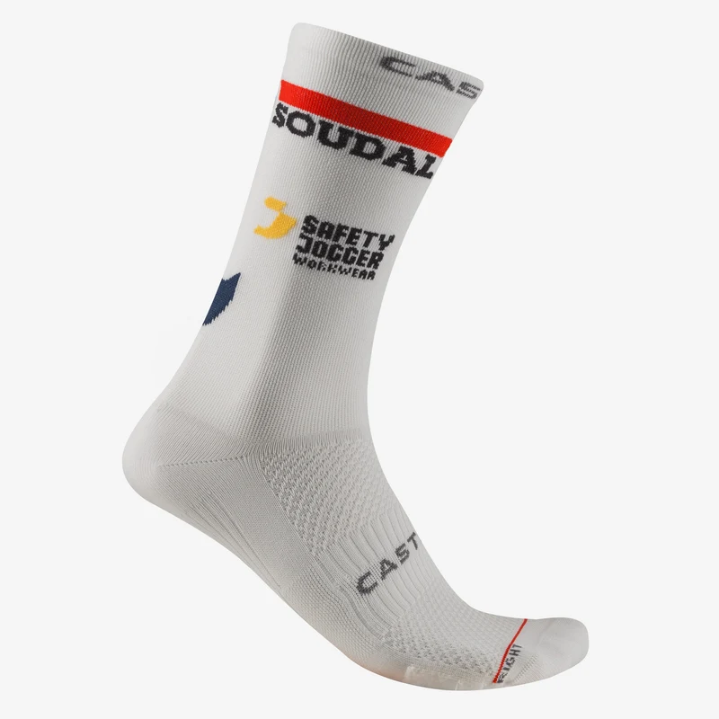 Calze Castelli Soudal Quick-Step 2026 Rosso Corsa Pro 18