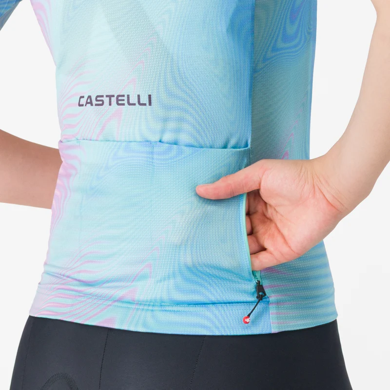Maglia donna Castelli Cosmic Vortex - Rosa