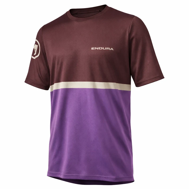Maglia Endura SingleTrack Core T 2 - Bordeaux
