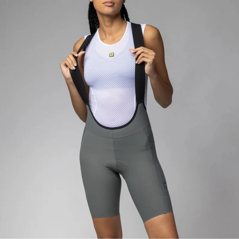 Salopette donna Ale Off Road Gravel Pro - Grigio chiaro