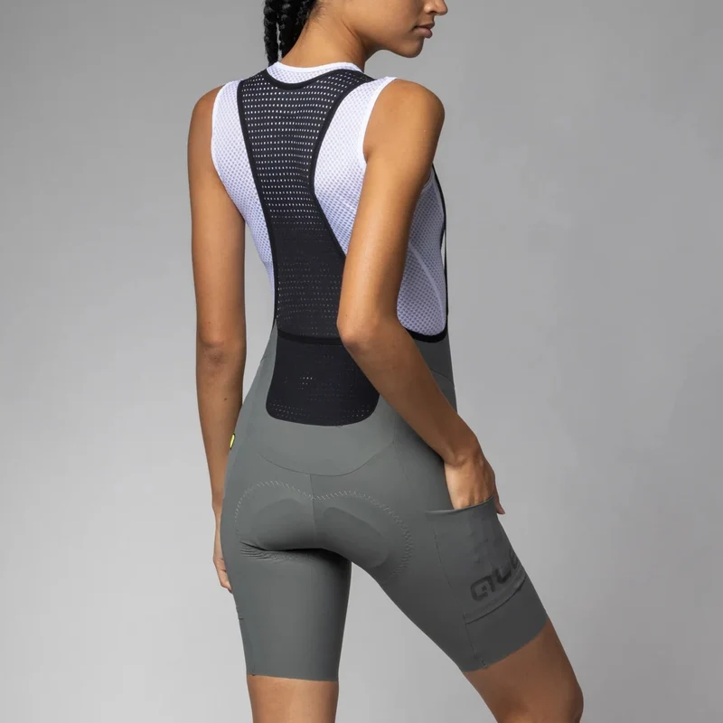 Salopette donna Ale Off Road Gravel Pro - Grigio chiaro