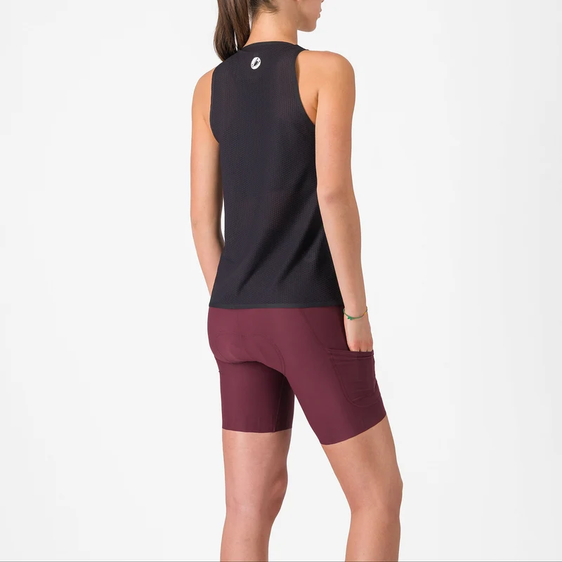 Pantaloncini donna Castelli Comfort Travel - Bordeaux