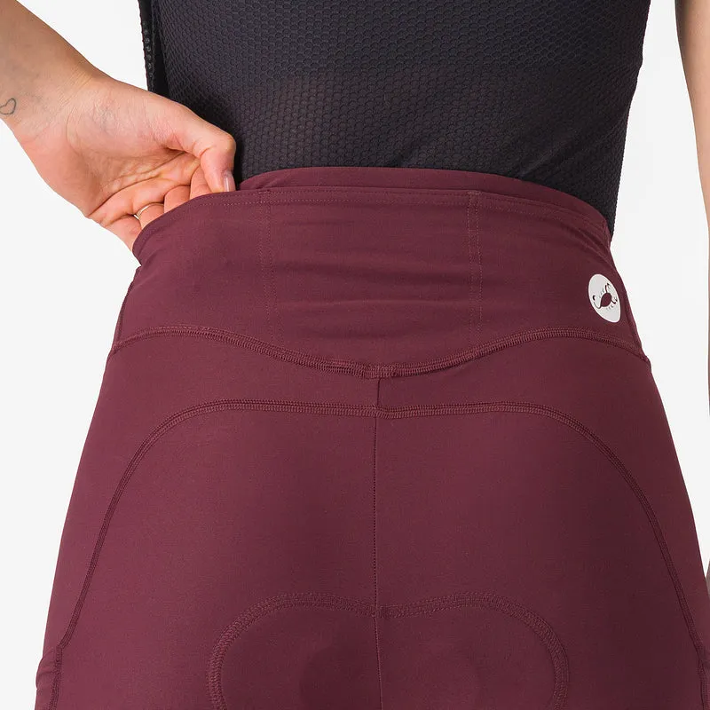 Pantaloncini donna Castelli Comfort Travel - Bordeaux
