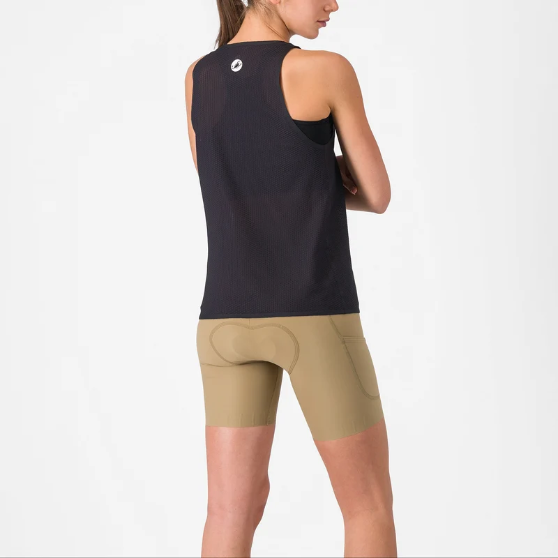 Pantaloncini donna Castelli Comfort Travel - Verde