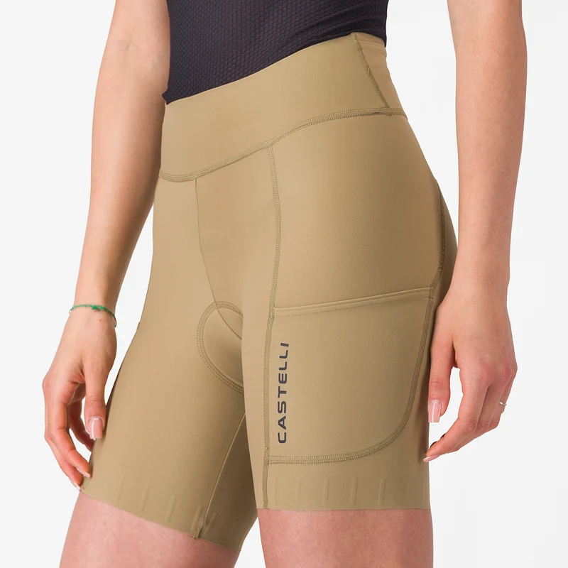 Pantaloncini donna Castelli Comfort Travel - Verde