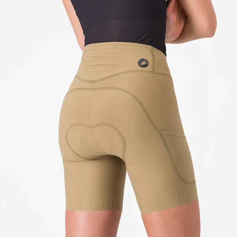 Pantaloncini donna Castelli Comfort Travel - Verde