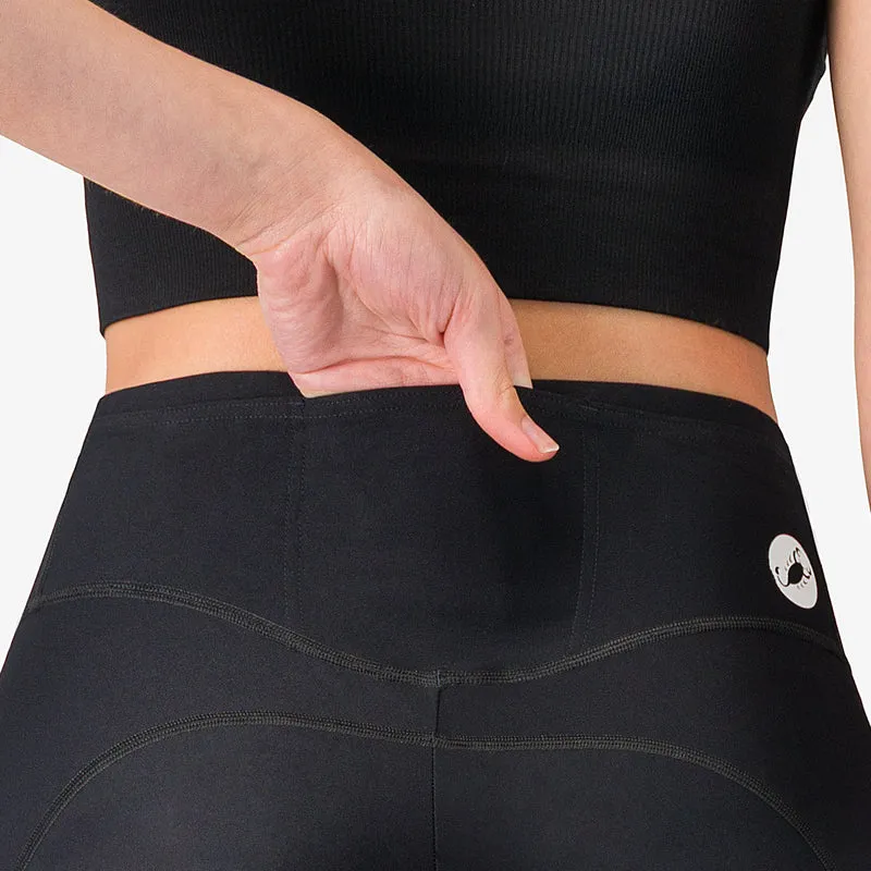 Pantaloncini donna Castelli Comfort Travel - Nero