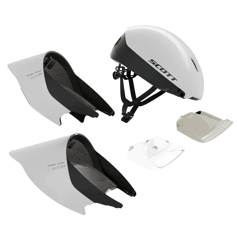 Casco Scott Split Mips - Bianco