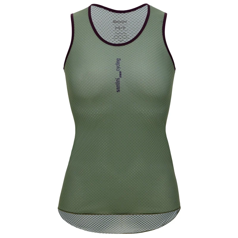 Maglia intima senza maniche donna Santini Lieve - Verde