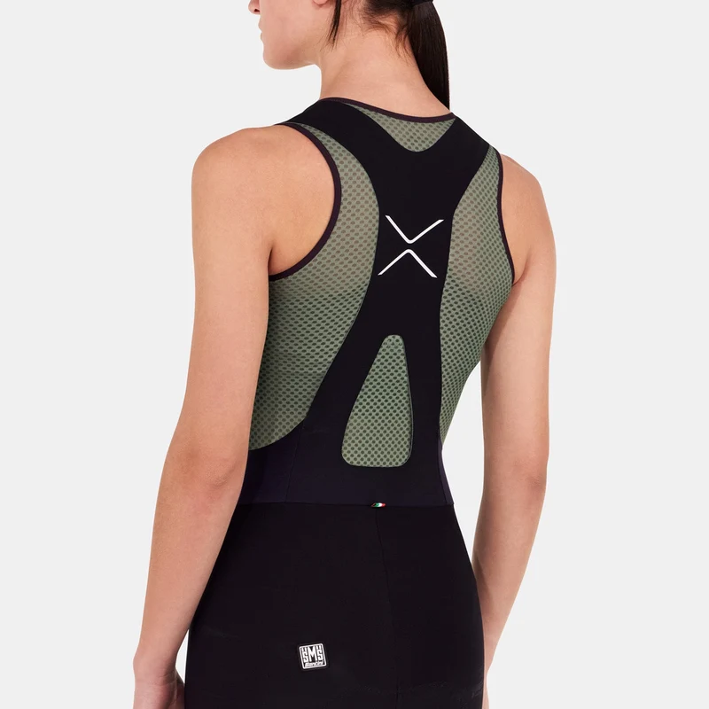 Maglia intima senza maniche donna Santini Lieve - Verde
