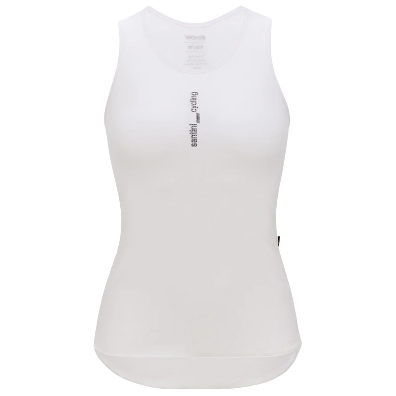 Maglia intima donna senza maniche Santini Delta - Bianco