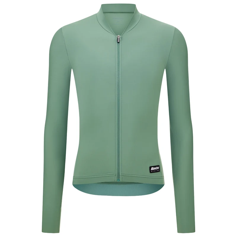 Maglia maniche lunghe Santini Ready To Ride - Verde