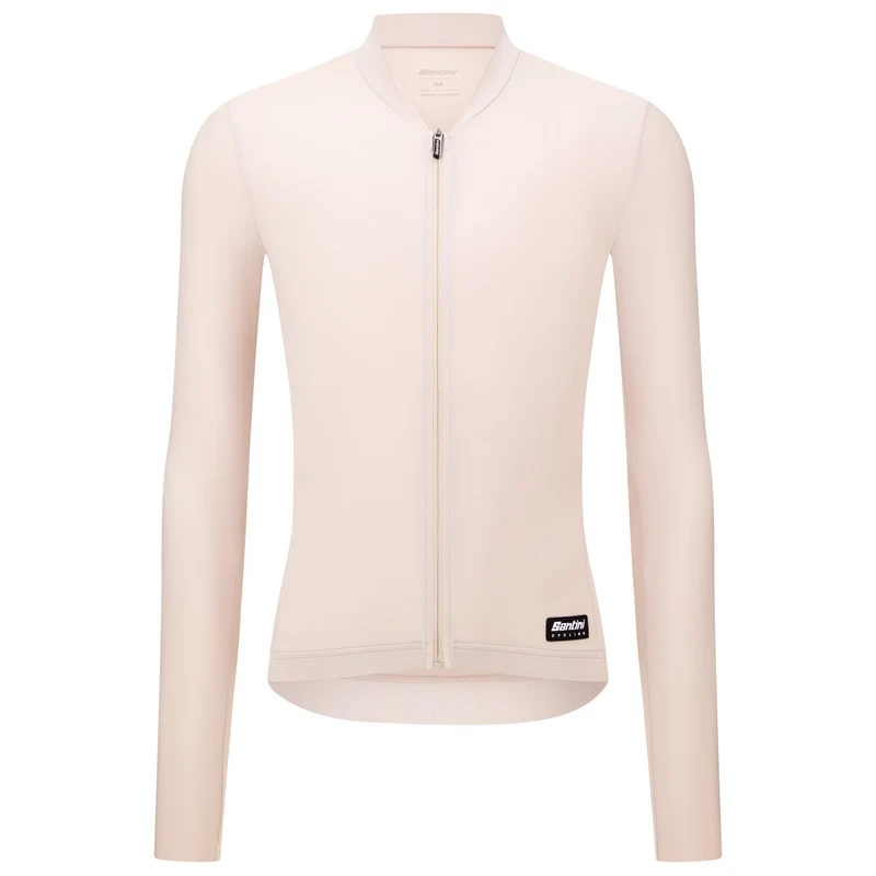 Maglia maniche lunghe Santini Ready To Ride - Beige