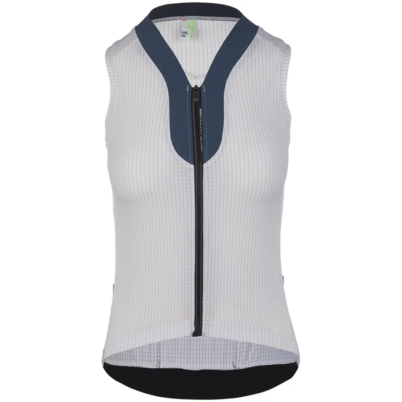 Maglia donna senza maniche Q36.5 L1 Lady Pinstripe - Bianco