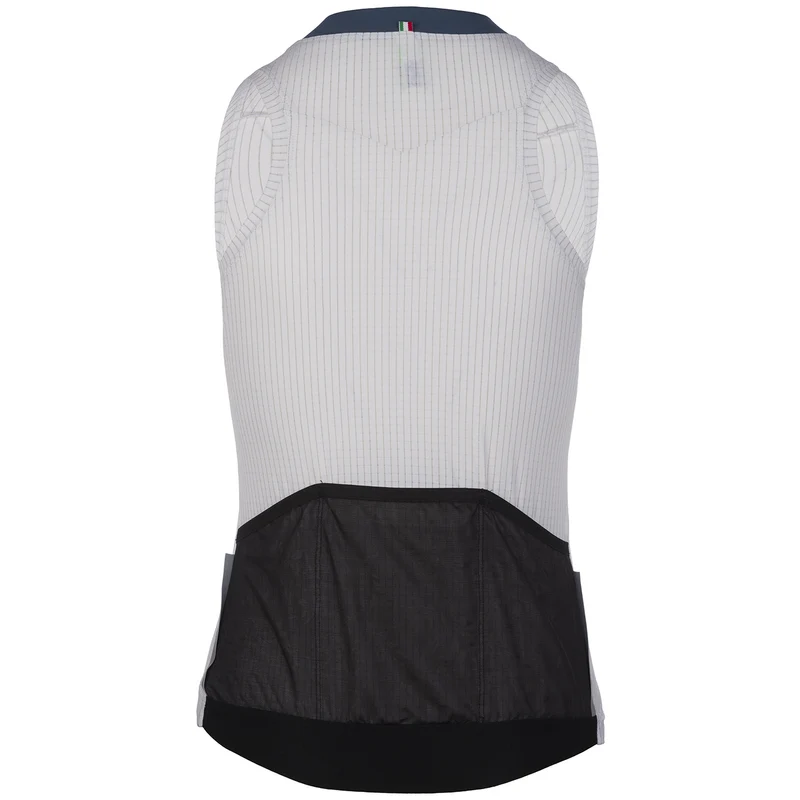 Maglia donna senza maniche Q36.5 L1 Lady Pinstripe - Bianco