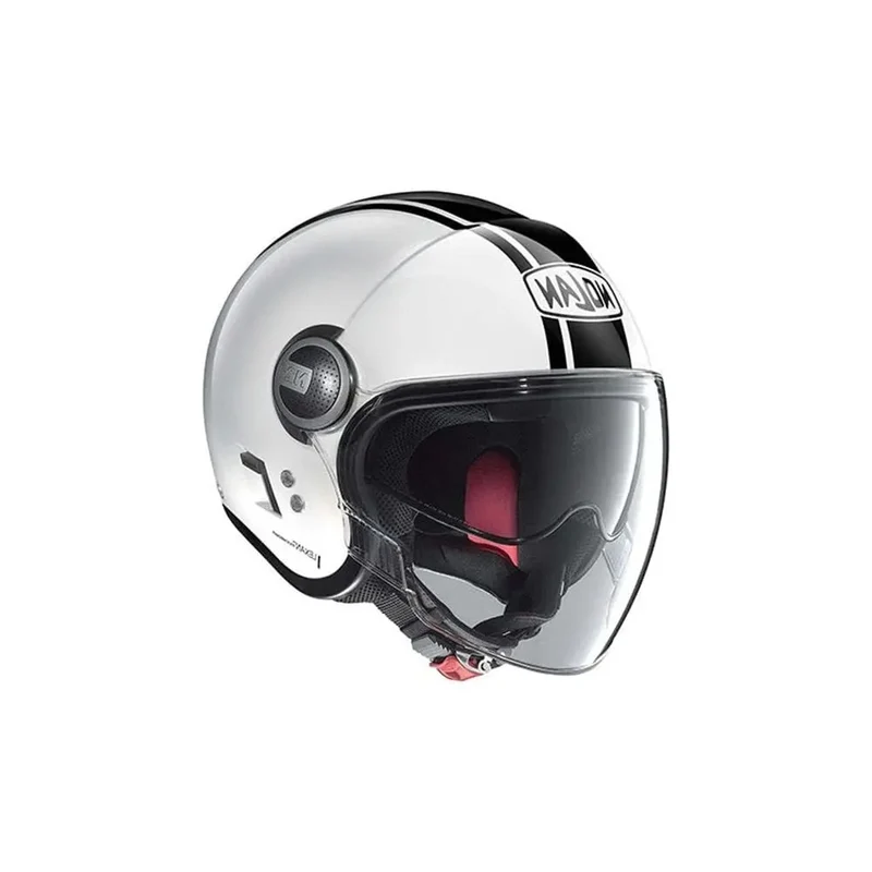 NOLAN N21 VISOR 06 DOLCE VITA 094 MOTO JET URBANO CASCHI BIANCO NERO