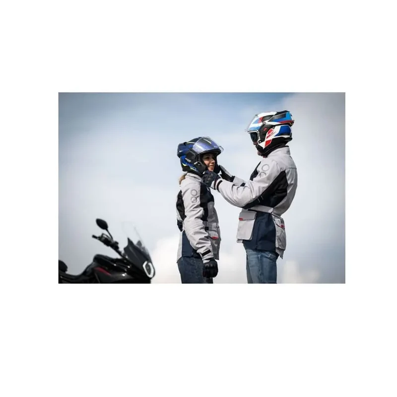 NOLAN N120-1 NIGHTLIFE N-COM 028 MOTO MODULARI CASCHI NERO BLU GIALLO