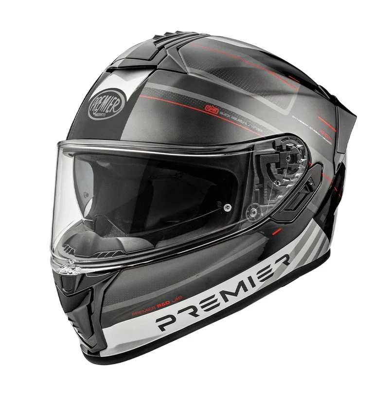 CASCO INTEGRALE PREMIER 26 EVOLUZIONE SP 2 BM NERO BIANCO OPACO