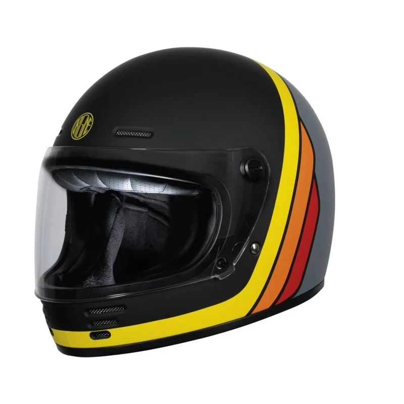 CASCO INTEGRALE ORIGINE OMEGA SUMMIT NERO GRIGIO GIALLO 22.06