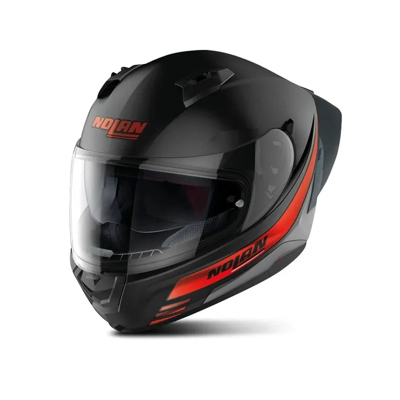 NOLAN N60-6 SPORT OUTSET 021 MOTO INTEGRALI CASCHI NERO ROSSO