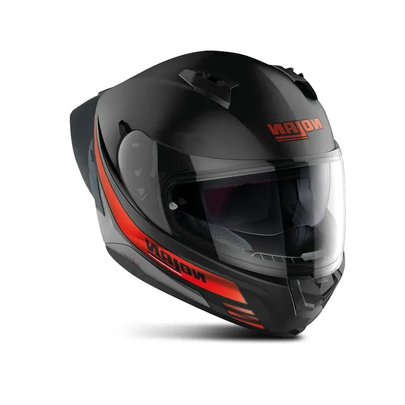 NOLAN N60-6 SPORT OUTSET 021 MOTO INTEGRALI CASCHI NERO ROSSO