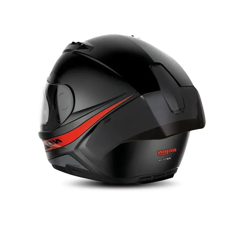 NOLAN N60-6 SPORT OUTSET 021 MOTO INTEGRALI CASCHI NERO ROSSO