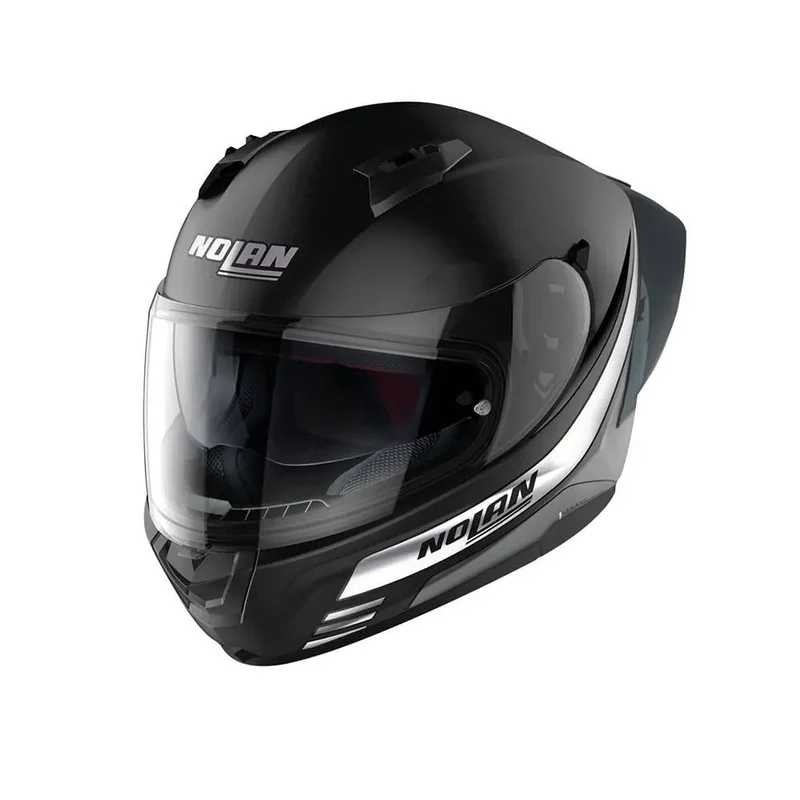 NOLAN N60-6 SPORT OUTSET 020 MOTO INTEGRALI CASCHI NERO BIANCO