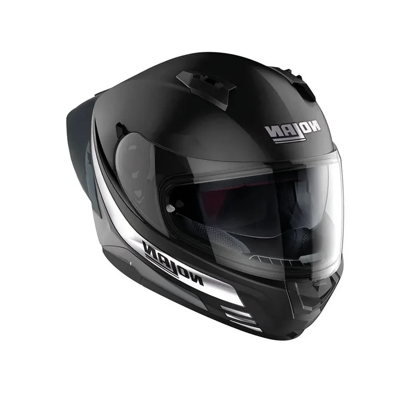 NOLAN N60-6 SPORT OUTSET 020 MOTO INTEGRALI CASCHI NERO BIANCO