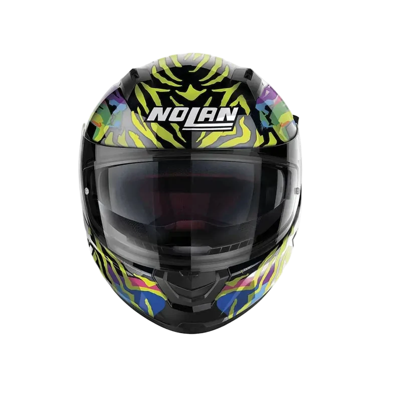 NOLAN N60-6 BARRIO 068 MOTO INTEGRALI CASCHI NERO GIALLO VIOLA BLU ROSA