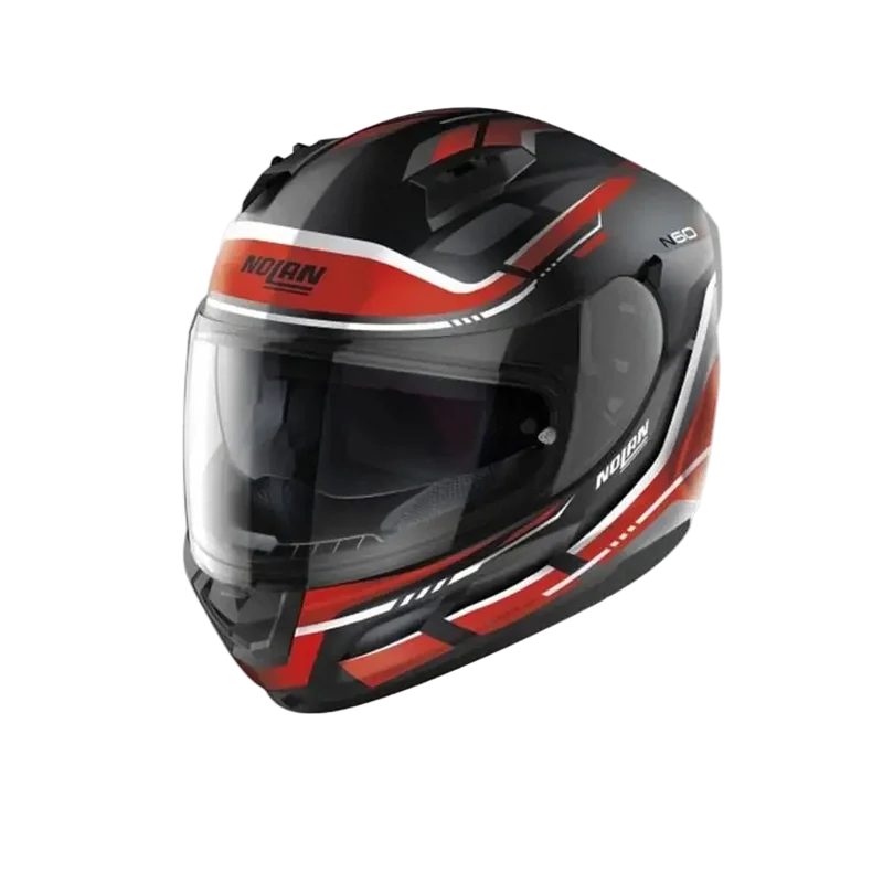 NOLAN N60-6 LANCER 062 MOTO INTEGRALI CASCHI NERO BIANCO ROSSO