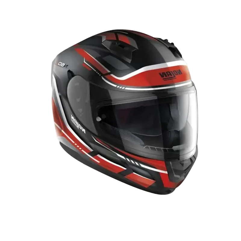 NOLAN N60-6 LANCER 062 MOTO INTEGRALI CASCHI NERO BIANCO ROSSO