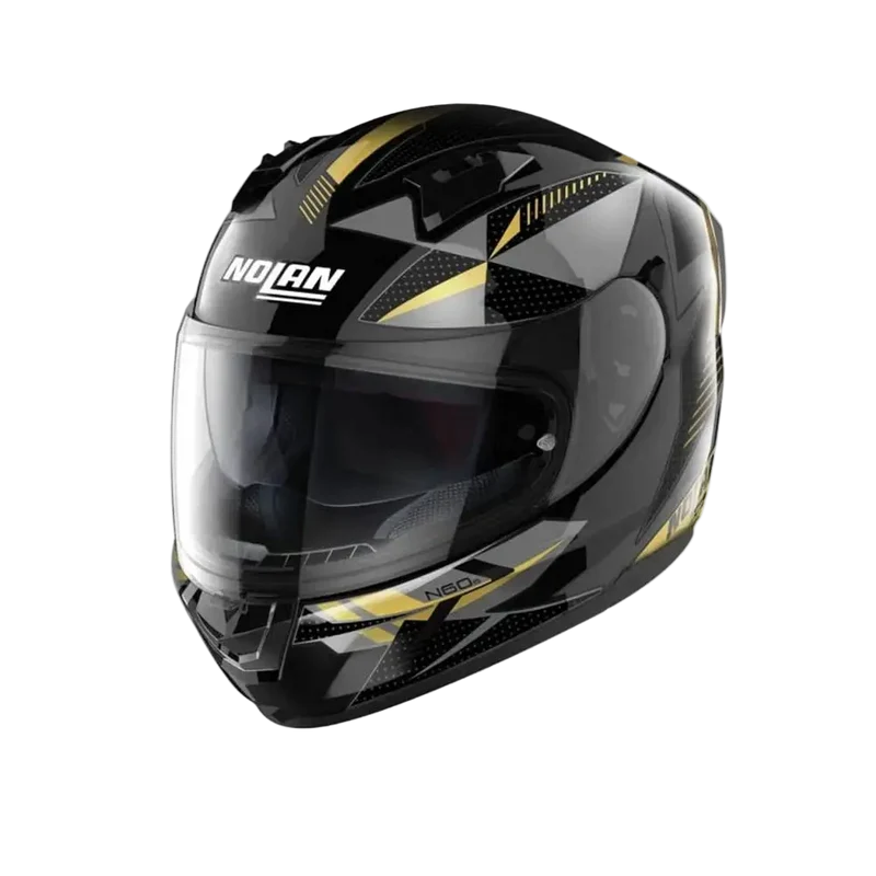 NOLAN N60-6 WIRING 075 MOTO INTEGRALI CASCHI NERO ARGENTO ORO