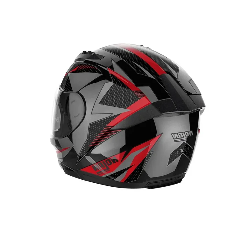 NOLAN N60-6 WIRING 074 MOTO INTEGRALI CASCHI NERO ARGENTO ROSSO