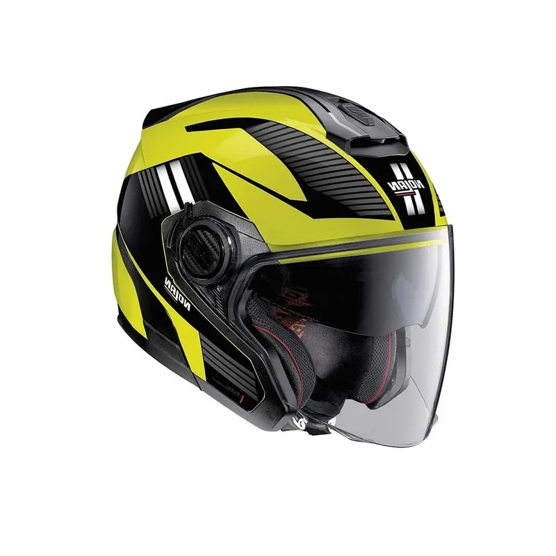 NOLAN N40-5 GT 06 CLASSIC N-C06 MOTO JET CASCHI NERO GIALLO