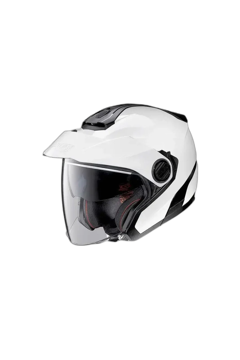 NOLAN N40-5 06 CLASSIC N-COM 005 MOTO JET CASCHI OPACO BIANCO NERO