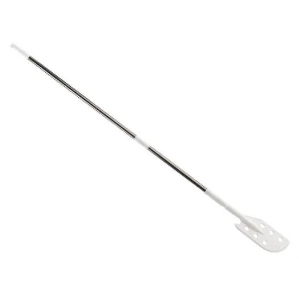 PAGAIA A FORI C/MANICO IN ACCIAIO 290x1760 mm. BIANCO