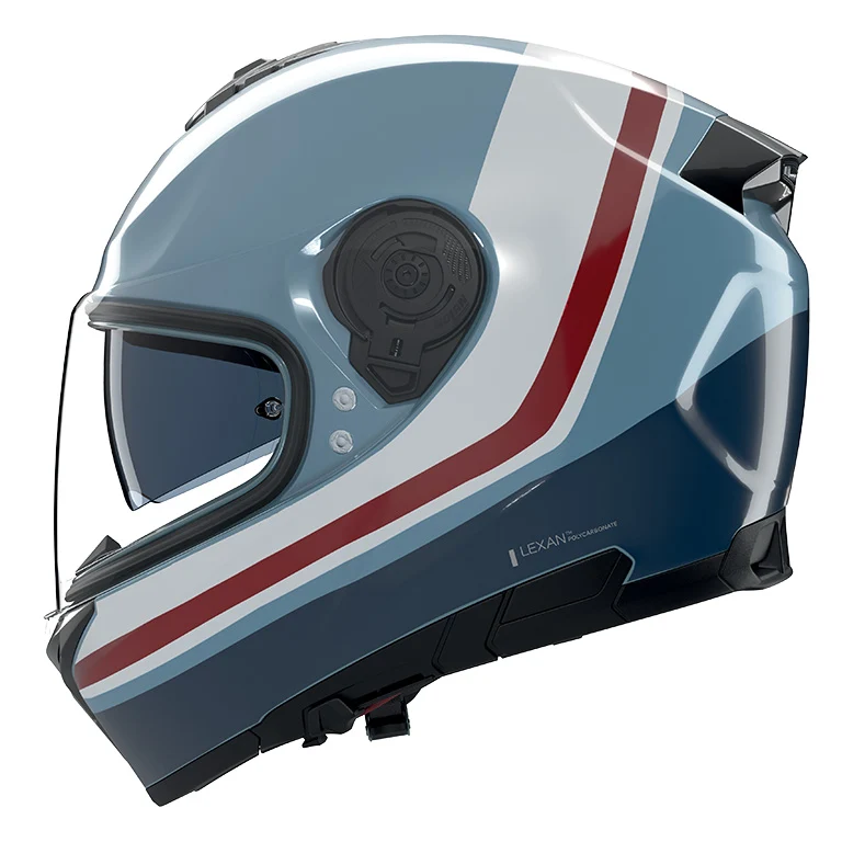 CASCO INTEGRALE NOLAN N80-8 INCLINE 352 AZZURRO BLU BIANCO