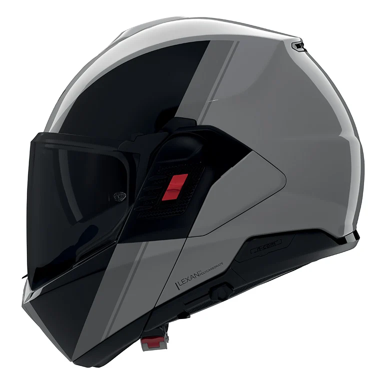 CASCO REVERS NOLAN N120-1 VERNICIATURA SPECIALE 355 GRIGIO NERO FLIP UP
