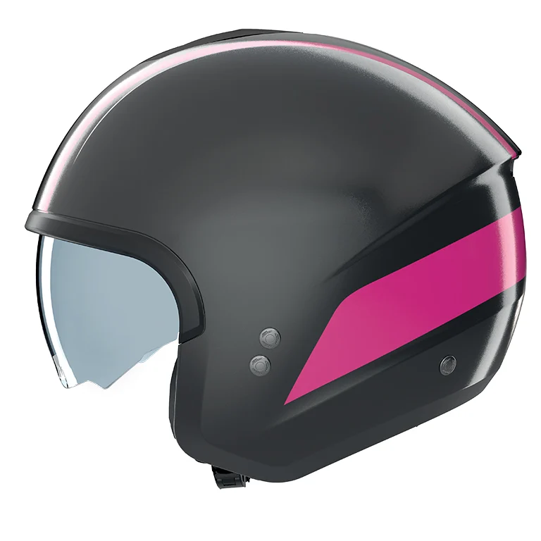 CASCO JET NOLAN N20-2 DOLCE VITA 346 GRIGIO FUCSIA