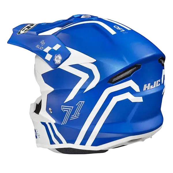HJC I50 HEX MC2SF CROSS ENDURO CASCHI DI MOTO BIANCO BLU