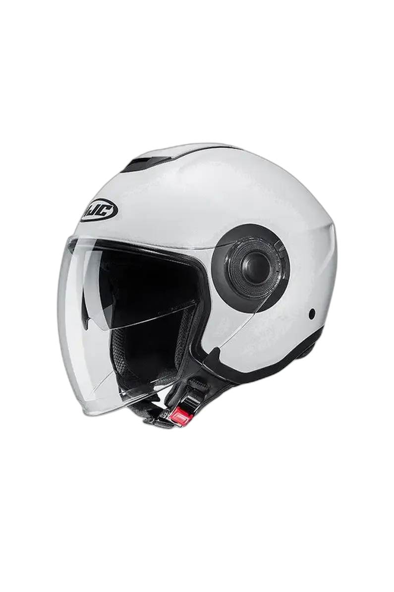 HJC I40N UNI JET APERTO CASCHI DI MOTO BIANCO PERLA SEMI OPACO